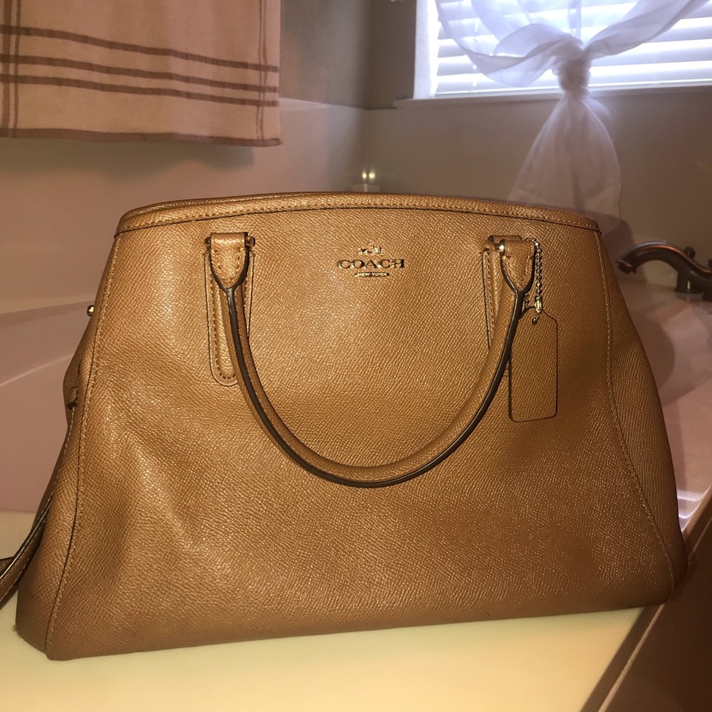 Brown Leather Coach Bag